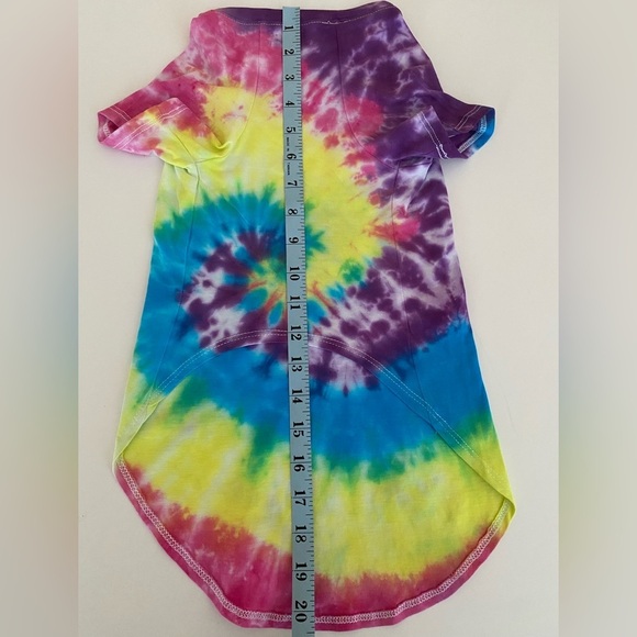 Pet Tee Large Tie Dye Dog Shirt Color Splash ArtMinds Bright & Fun Vibes Styling - Picture 11 of 12